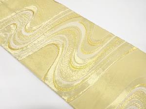 アンティーク　流水模様織り出し袋帯（材料）